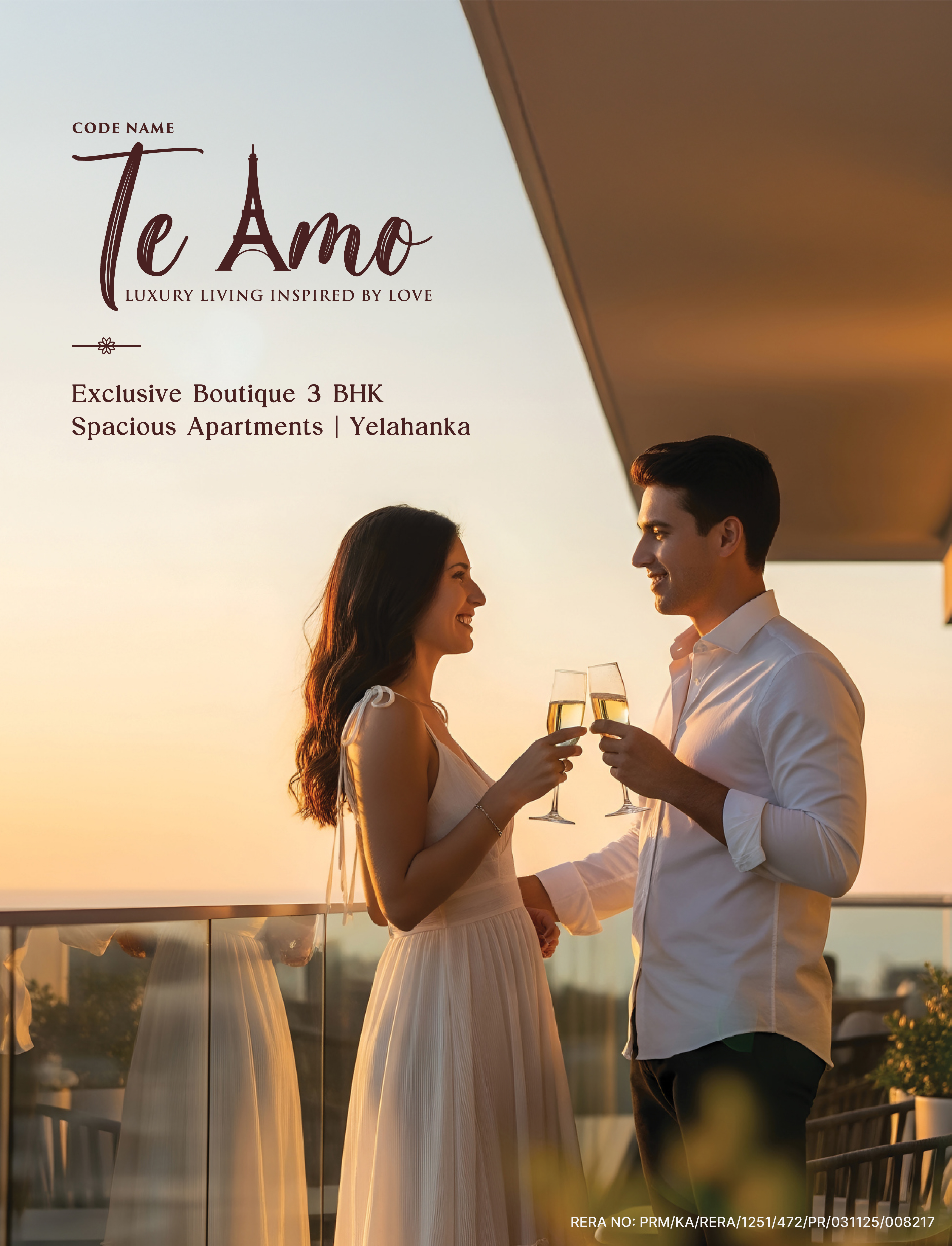 Codename Te Amo in Yelahanka, North Bengaluru offers boutique luxury 3 & 3.5 BHK